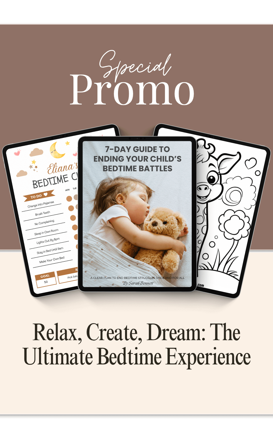 Sleep Guide For Kids - Bedtime Chart - 350+ Coloring Page